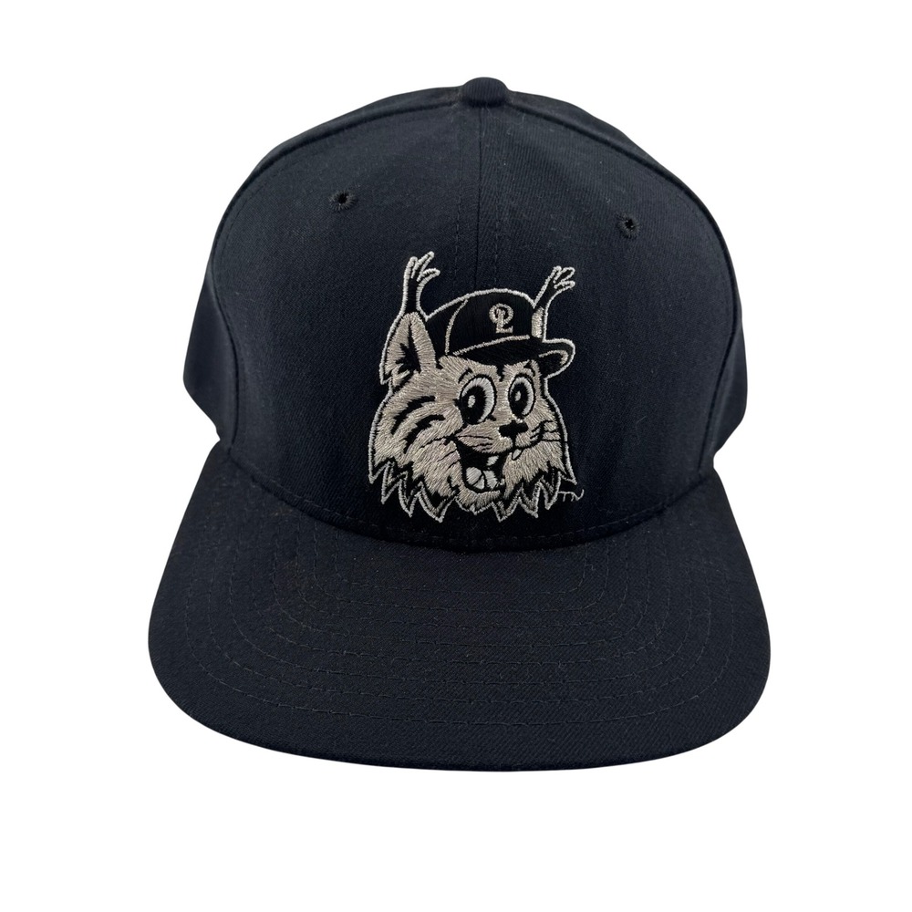 New Era Ottawa Lynx Hat Mens OSFA Black Vintage MiLB Snapback Made in USA